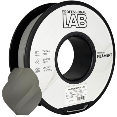 Rolo de filamento para impressora 3D cinza mate da PROFESSIONAL LAB