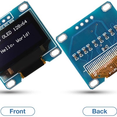 Ecrã OLED de 0,96 polegadas 12864 128x64 SSD1306 controlador IIC I2C para Arduino