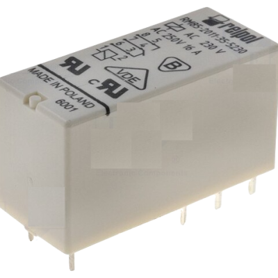 Relé entrada 230VAC SPDT contactos 16A
