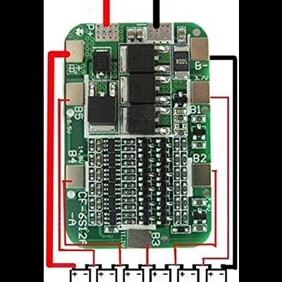 Placa módulo 6S 15A 24V PCB BMS 18650 placa de proteção de bateria