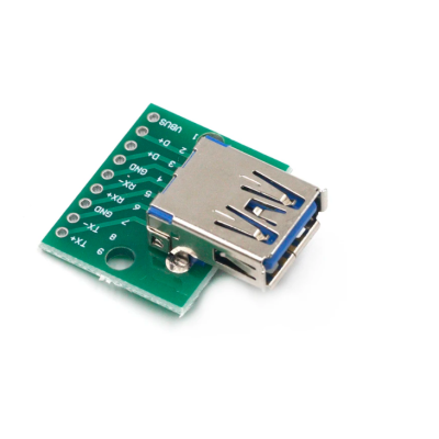 Placa módulo adaptador USB 3.0 Fêmea Arduino