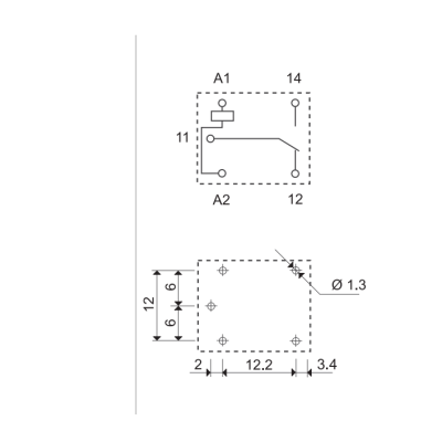 Relé SPDT   SPDT  Ubobina : 24VDC  15A  10A/250VAC 36.11.9.024.4001 Finder Relé SPDT   SPDT  Ubobina : 24VDC  15A  10A/250VAC 36.11.9.024.4001 Finder