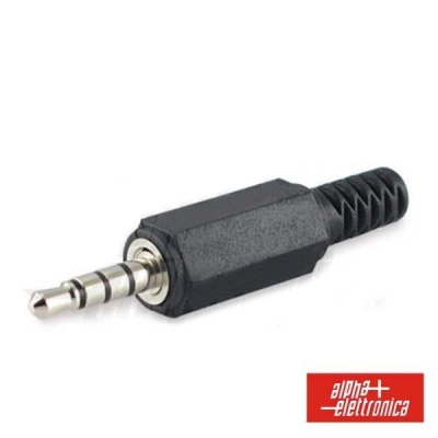 Ficha Jack Macho 3,5mm 4p
