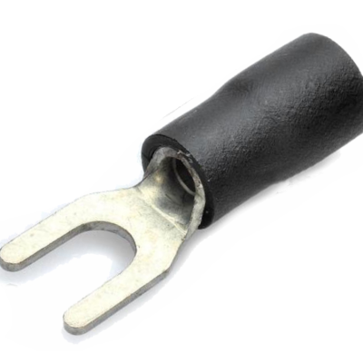 Terminal Forquilha Isolado 5,3mm  Preto