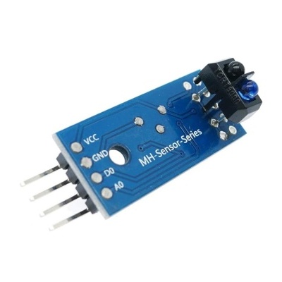 Sensor electrónico azul MH-Sensor-Series com pinos e componentes