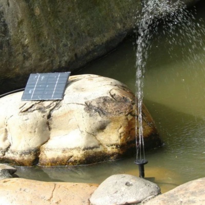 Bomba De Água Para Fonte C/ Painel Solar 1,2W 180L/H