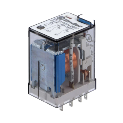 Relé industrial 24VDC 10A DPDT (8 pinos) Finder 55.32.9.024.0040