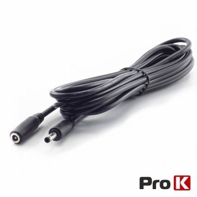 Cabo Alimentação DC Macho / Fêmea 5,5x2,1mm 3M PROK