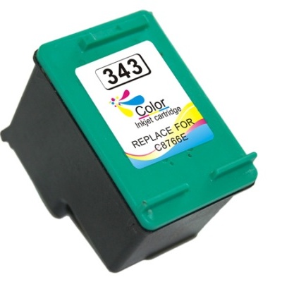 Cartucho de tinta colorido para impressora com etiqueta e números