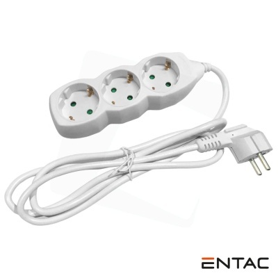 Tomada Elétrica C/ 3 Saídas 1,5M Entac extensão