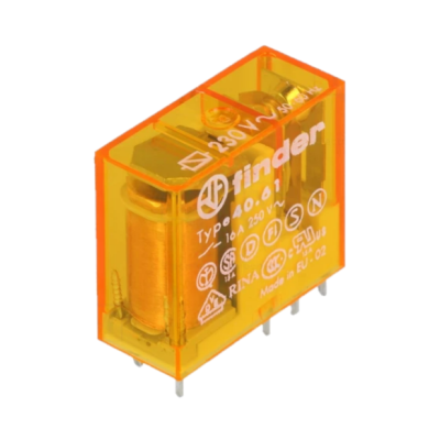 Relé 230VAC 16A SPDT (8 pinos)  Finder 40.61.8.230.4.4000 Relé 230VAC 16A SPDT (8 pinos)  Finder 40.61.8.230.4.4000