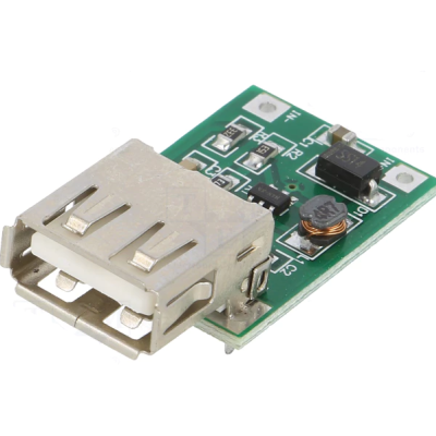 Placa  regulador de tensão entrada 0,9,,,5V saída 5V 600mA