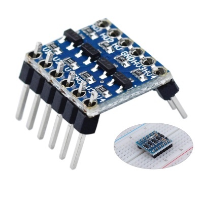 Placa módulo conversor nível lógico bidirecional TTL 3,3 V a 5 V para Arduino Placa módulo conversor nível lógico bidirecional TTL 3,3 V a 5 V para Arduino