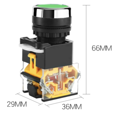 Botão de pressão 22mm NO normalmente aberto