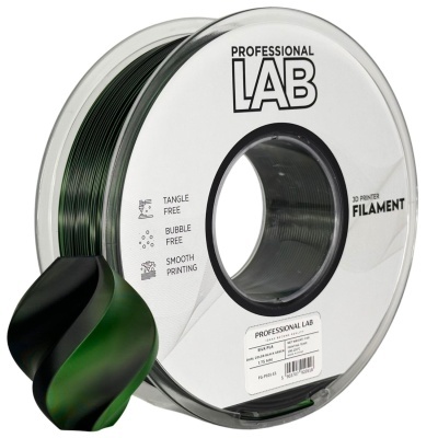 Filamento para impressora 3D verde escuro da PROFESSIONAL LAB num carretel