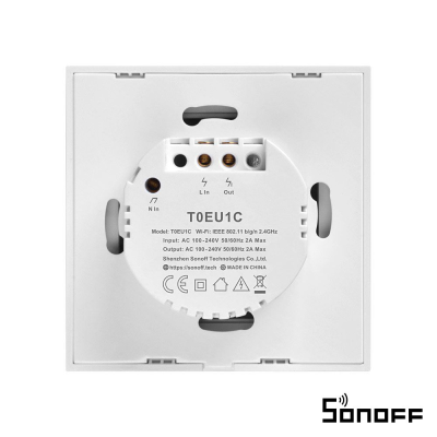 Interruptor Parede Tátil Wifi 1 Gang Sonoff