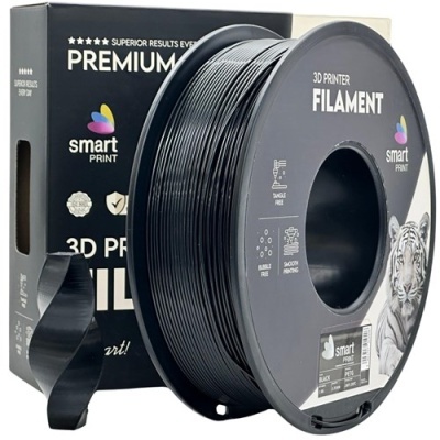 Filamento PETG Preto - Diametro 1,75mm - Bobina 1kg Preto Smart Print