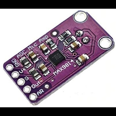 Placa módulo amplificador com microfone