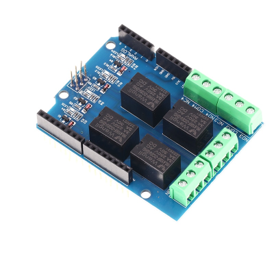 Módulo placa de relés de 4 canais 5v, placa de expansão para arduino uno r3 mega 2560