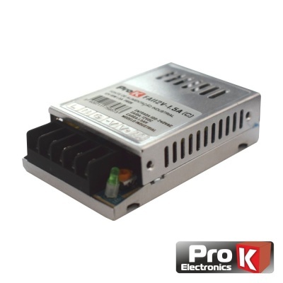 Fonte De Alimentação Industrial 12V 18W 1,5A PROK