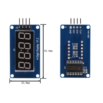 Módulo para Arduino TM1637 LED Display 4 dígitos 7 segmentos 0, 36 polegadas