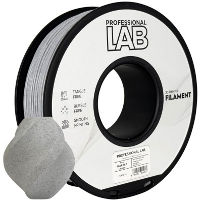 Rolo de filamento para impressora 3D cinza marmoreado Professional Lab