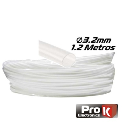 Tubo Manga Termorretráctil 3,2mm 1,2metrosTransparente PROK