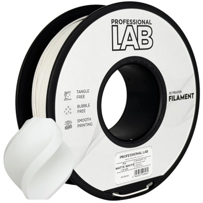 Bobina de filamento para impressora 3D branco fosco Professional Lab