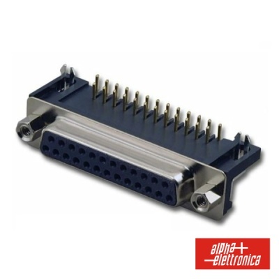 Ficha D-Sub 25p Fêmea P/Soldar