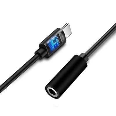 Adaptador USB-C Macho P/ Jack 3,5mm Fêmea