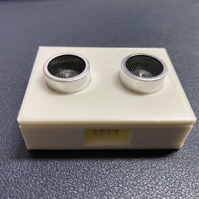 Caixa para sensor ultrassónico Arduino em 3D sem cara com ultrassónico incluído