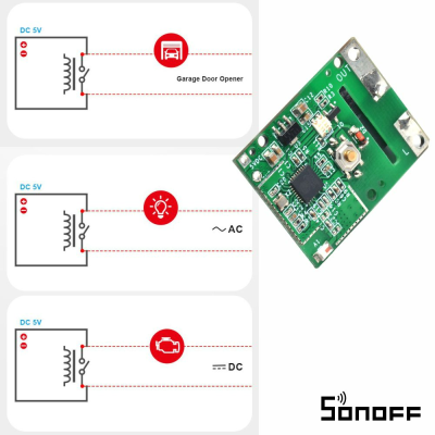 Módulo de Relé 5V WiFi RE5V1C SONOFF Módulo de Relé 5V WiFi RE5V1C SONOFF