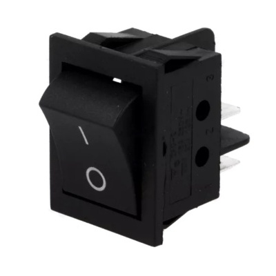 Interruptor Basculante DPST Pos: 2 ON-OFF 15A/250VAC preto