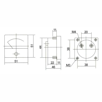 Amperímetro Analógico De Painel 15A Dc
