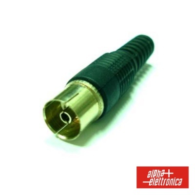 Ficha Coaxial Fémea 9,5mm