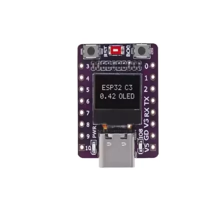 Placa ESP32-C3 USB-C com ecrâ oled 0,42 polegadas