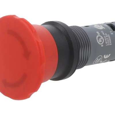 Interruptor de emergência 22mm Pos.estáv: 2 NC vermelho Pos: 2