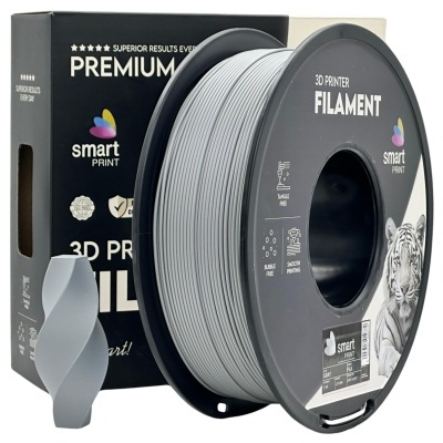 Filamento PLA Cinzento - Diametro 1,75mm - Bobina 1kg Smart Print