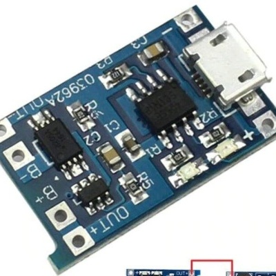 Placa módulo 5 V 1 A Micro USB 18650 carregador bateria 18650
