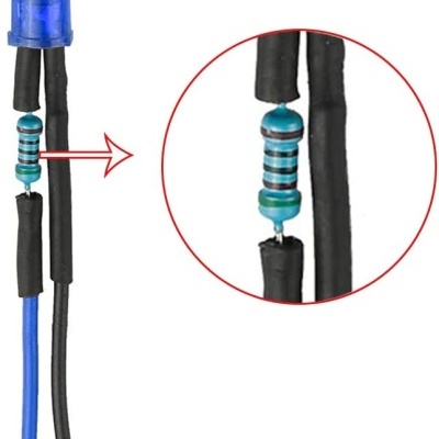 Led 5mm 12V Azul cabo de 20cm