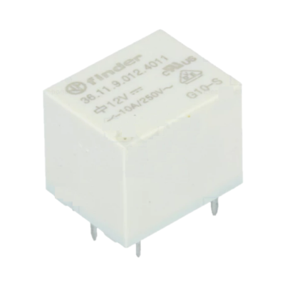 Relé Ubobina : SPDT  Ubobina : 12VDC  15A  10A/250VAC 36.11.9.012.4011 Finder Relé Ubobina : SPDT  Ubobina : 12VDC  15A  10A/250VAC 36.11.9.012.4011 Finder