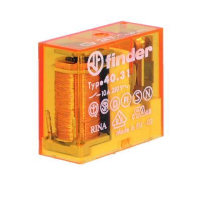 Relé 24VAC 10A SPDT (5 pinos) Finder 40.31.8.024.0000 Relé 24VAC 10A SPDT (5 pinos) Finder 40.31.8.024.0000