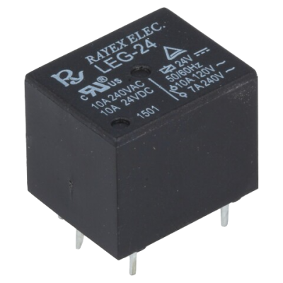Relé 24Vdc SPDT contactos max 10A