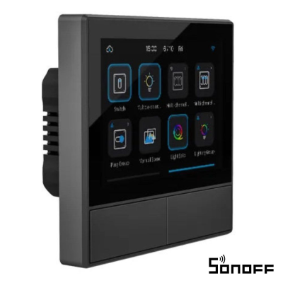 Ecrã Inteligente Hmi Wifi Tátil C/ Interruptor Sonoff Nspanel