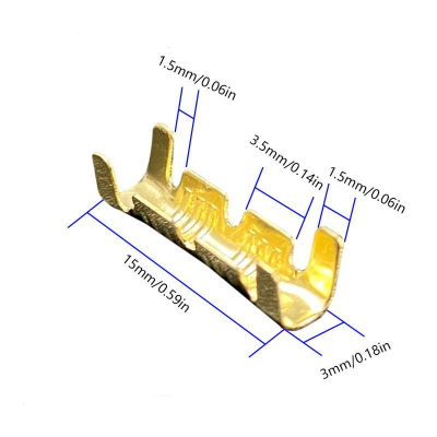 Terminal em forma de U Tab 0,3-1,5mm2