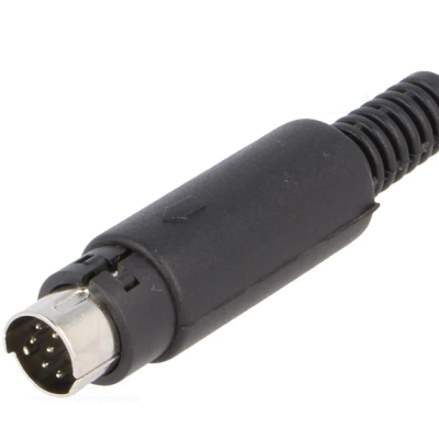 Ficha mini DIN 8 pinos macho