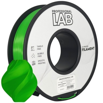 Rolo de filamento verde para impressora 3D Meta Green da Professional Lab