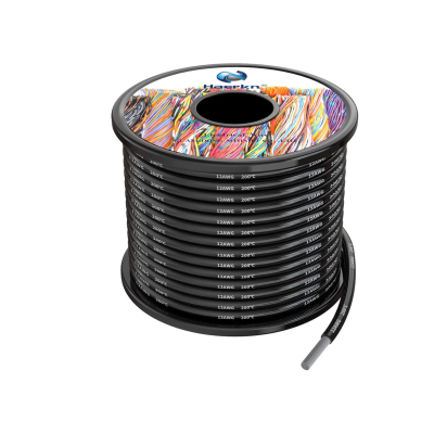 Cabo 3,3 mm² cabo preto de cobre estanhado, 12 AWG flexível preço por 10cm