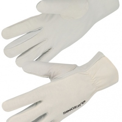 AGN105 LUVA DE COURO DE CORDEIRO APERTO ELÁSTICO