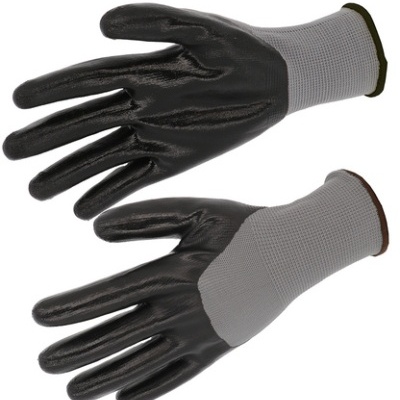 Luvas de Poliéster 3/4 recoberto com nitrilo. Calibre 13 - SINGER SAFETY (ER137NIB)